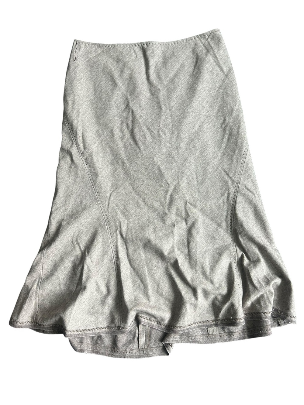 Elie Tahari Taupe A-Line Flared Skirt Size 10